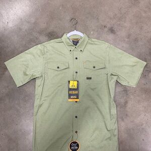 Ariat Men's Light Green Casual Button Down Shirt